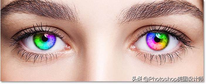 ps怎么制作美瞳花纹,ps如何改美瞳颜色