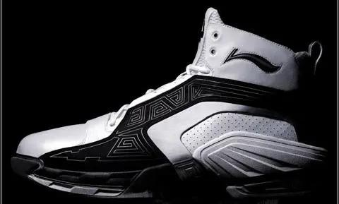 奥尼尔shaq系列篮球鞋白底黑皮面,奥尼尔自创shaq球鞋