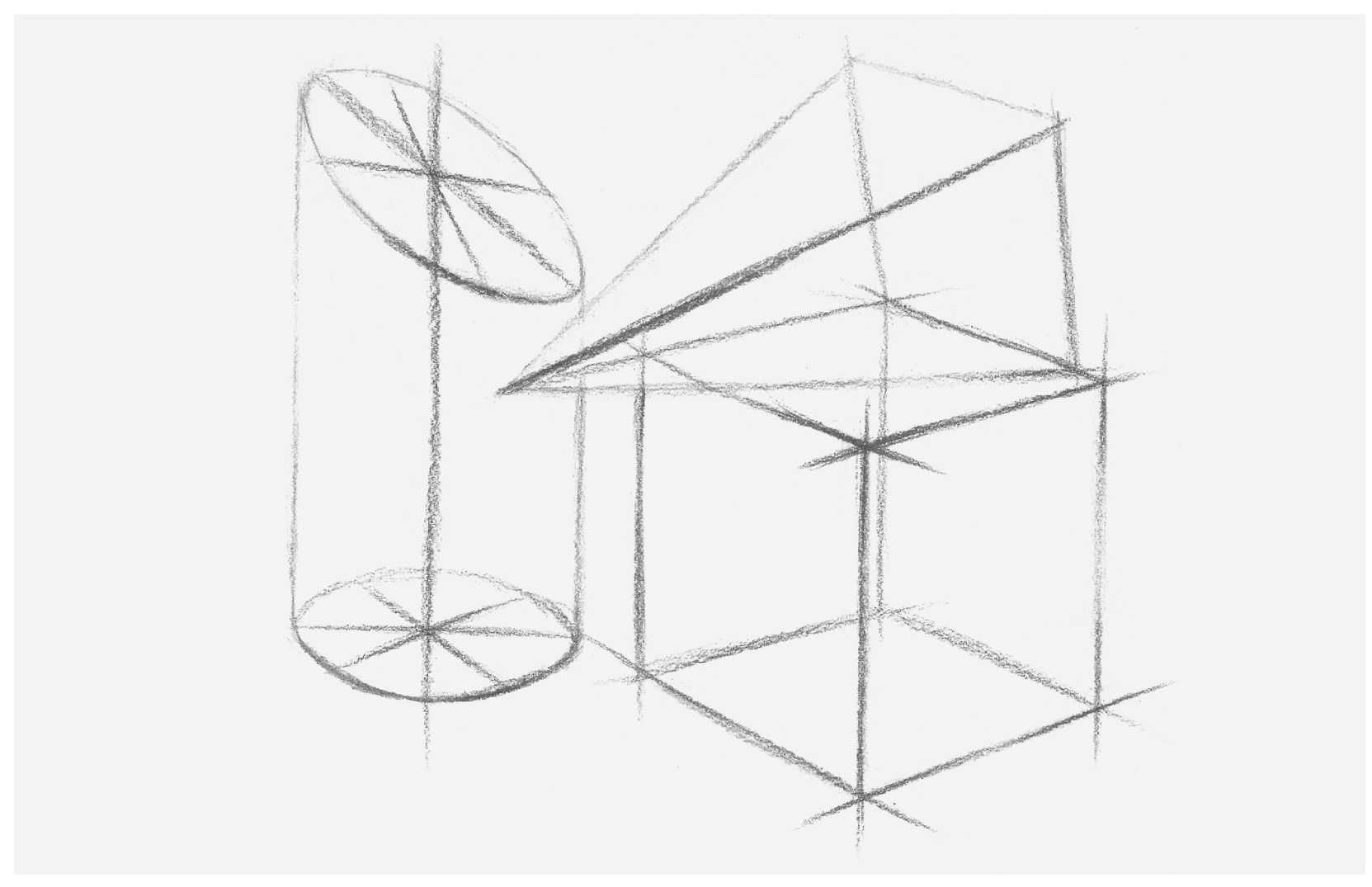 素描零基础几何体画法,几何体素描画教程视频