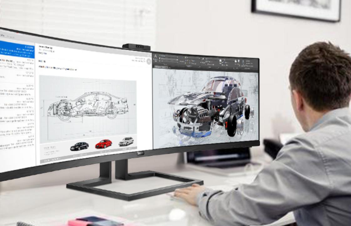 入门的曲面带鱼屏显示器推荐,40寸曲面屏显示器和带鱼屏