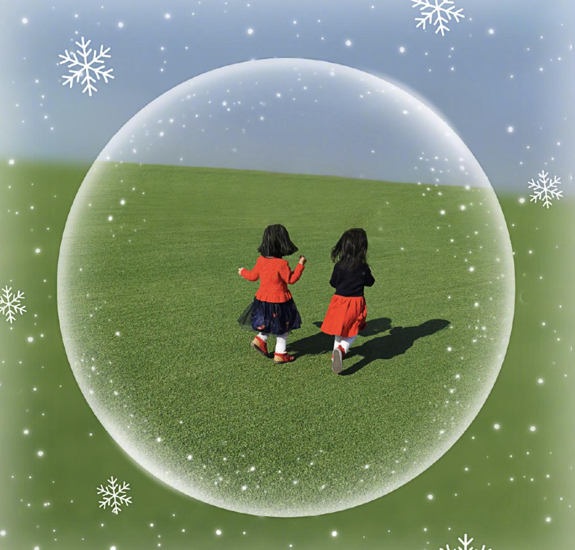 谢娜发文晒跳跳俏俏日常,谢娜分享跳跳俏俏互动日常