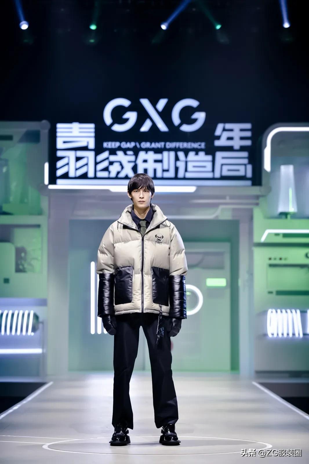 羽绒服gxg中长,羽绒服时尚潮流高级感