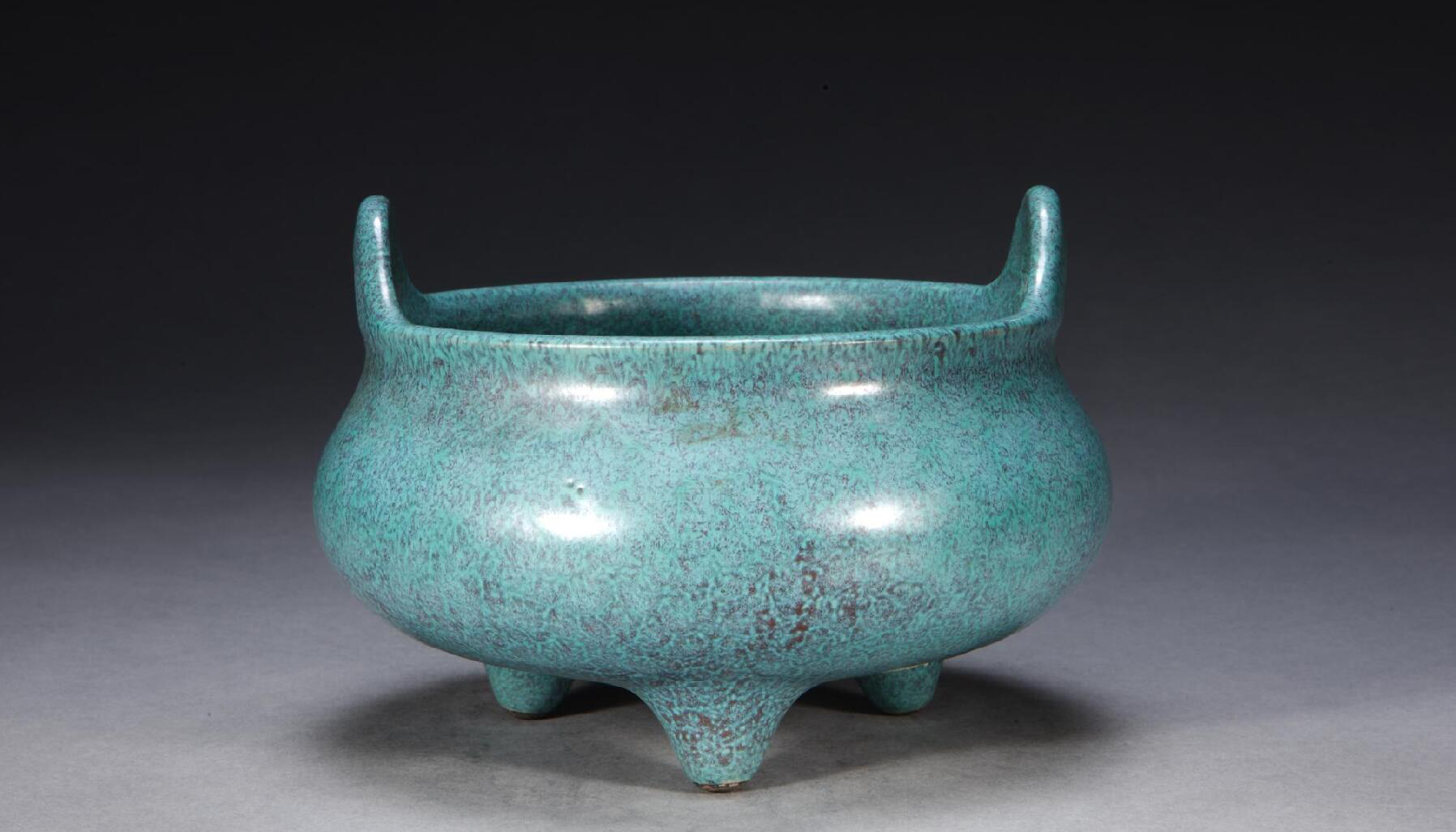 炉钧釉一色釉,洒蓝釉和炉钧釉的区别