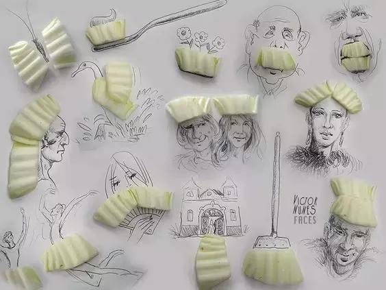 精美创意插画100幅无水印,彩铅小插画500例临摹