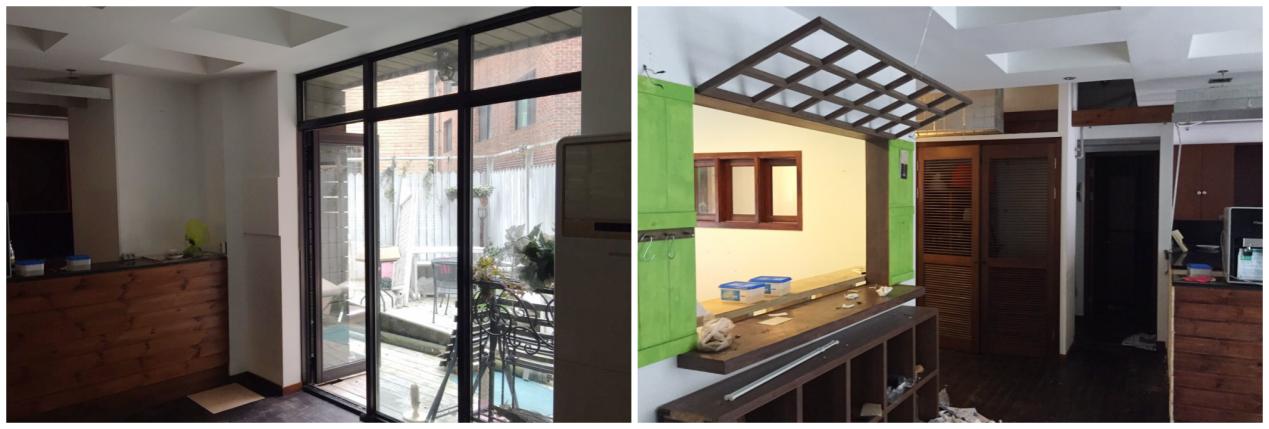 160㎡一层带地下室，水电墙砖韩国夫妻全自己干，10万块完工