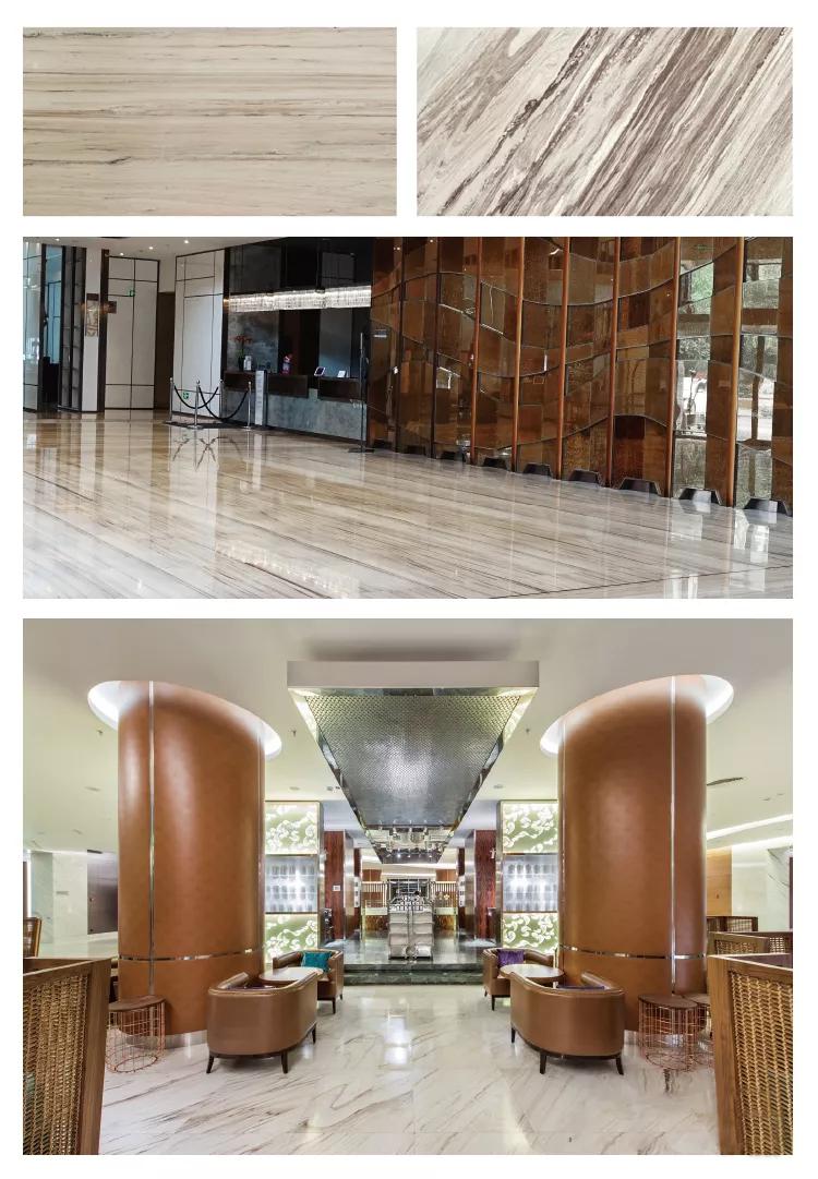 轻奢新中式大理石效果图,钻石型大理石装修效果图