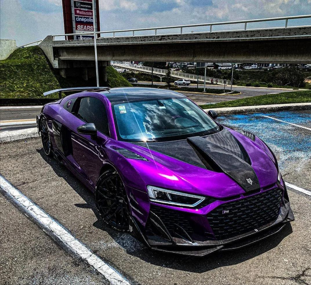 奥迪r8碳纤维车体,碳纤维奥迪r8