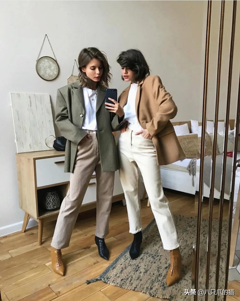 潮流穿搭鸳鸯鞋,鸳鸯鞋一黑一白穿搭