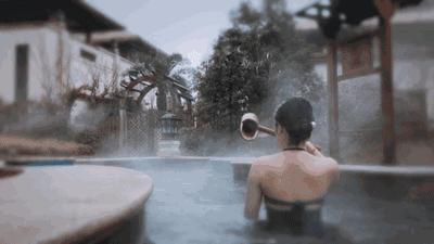 冬季的第一份温暖,冬天的第一份温暖是温泉