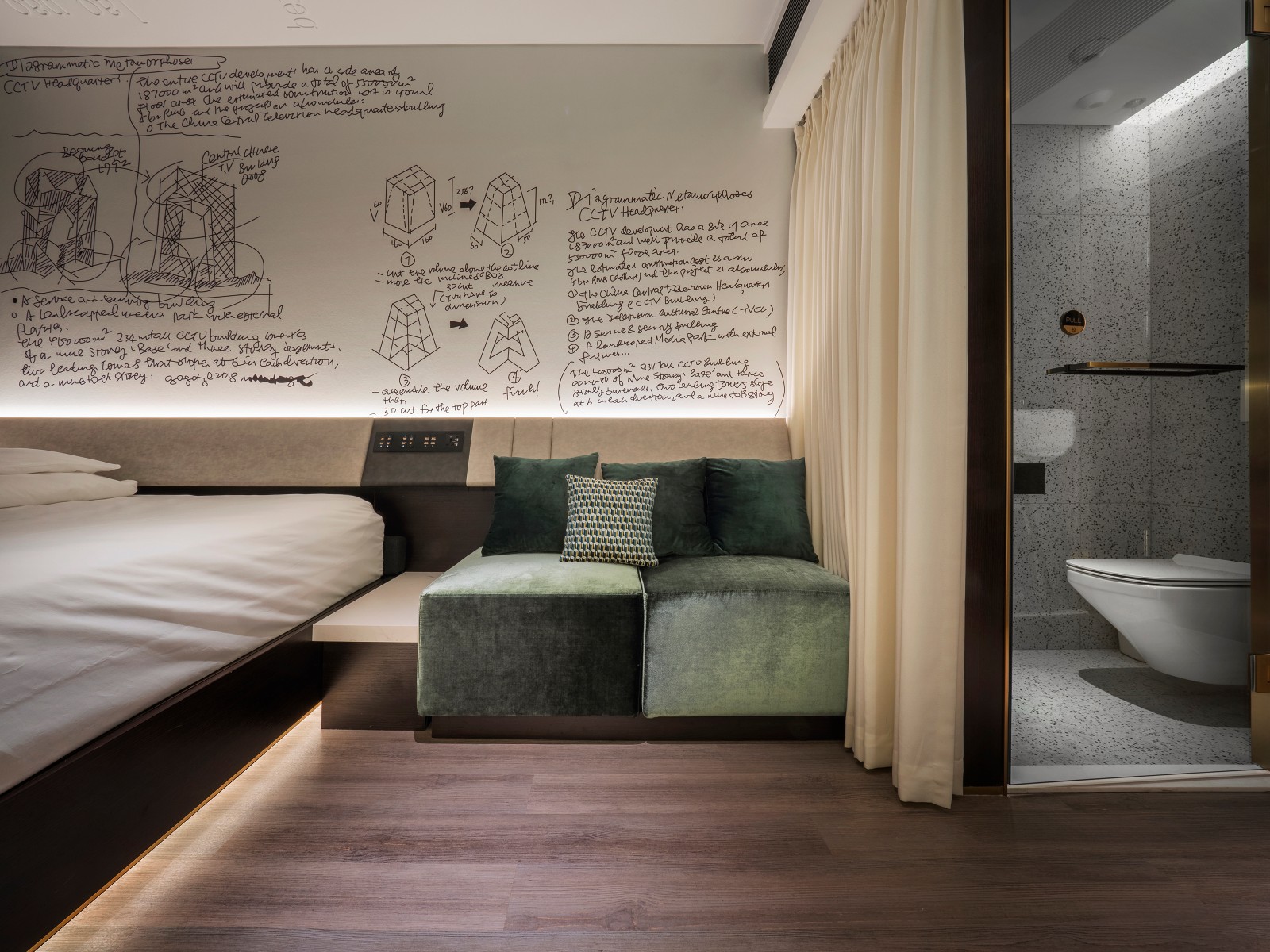 北京酒店3人间两室一厅,酒店三楼设计图