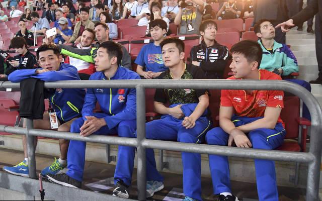 张本兄妹挑战国乒,张本妹妹打乒乓