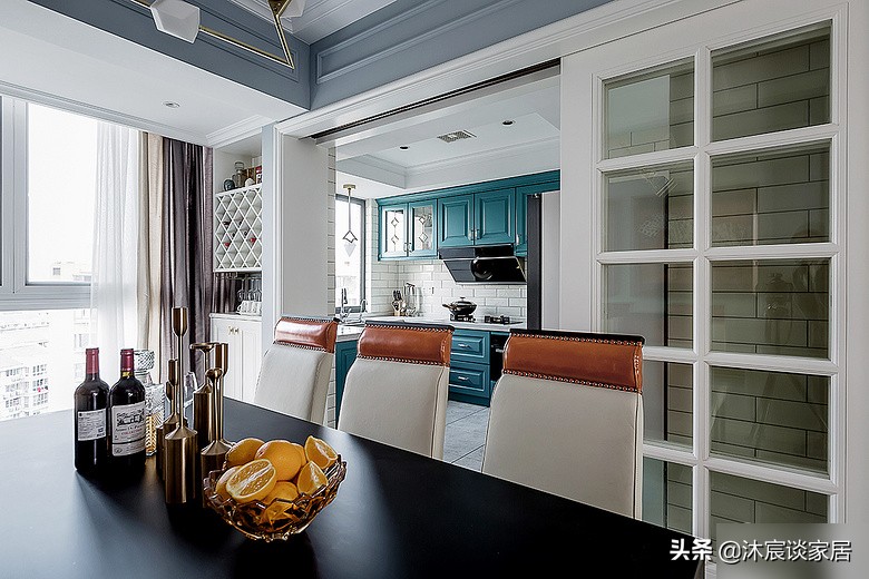 入门现代美式大气高端玄关,夫妻俩简单毛坯房装修