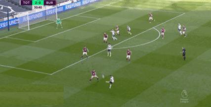 英超贝尔破门孙兴慜点射绝杀,半场热刺1-0埃弗顿