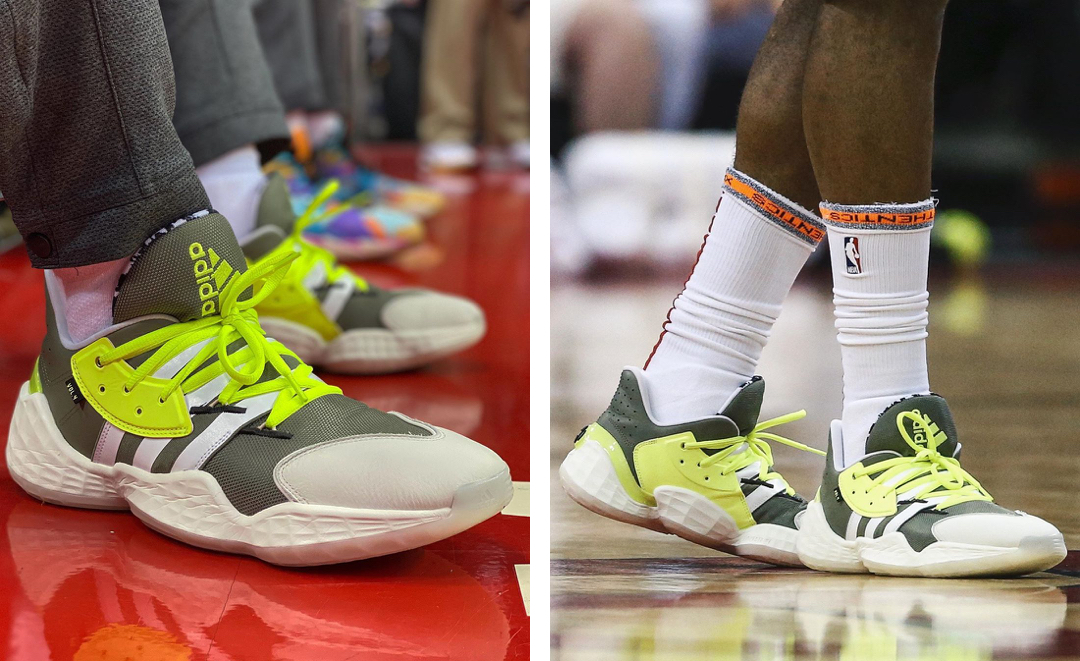 哈雷尔上脚球鞋锐步,nba上脚球鞋排行榜kd16