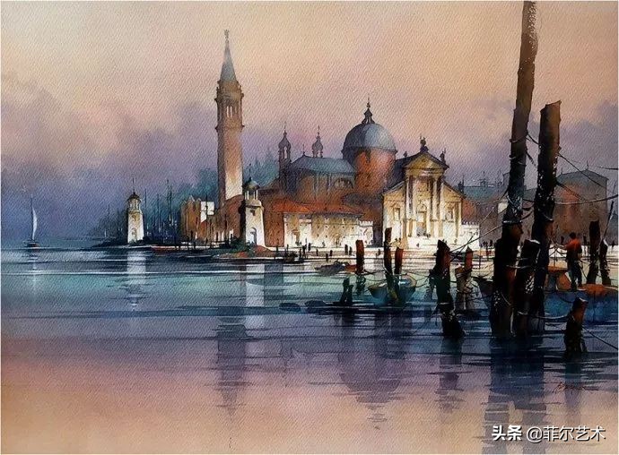 水彩意境图片欣赏,水彩颜色丰富