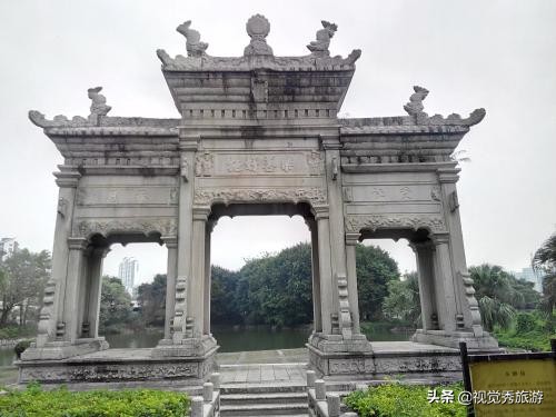 梅溪石牌坊图片,名人故居旅游文化开发