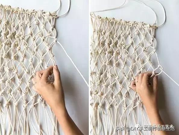 挂式收纳网袋钩织,钩织各种购物网袋收纳神器教程
