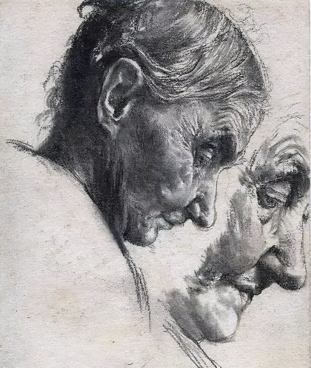 门采尔风景速写高清大图,速写临摹大师作品