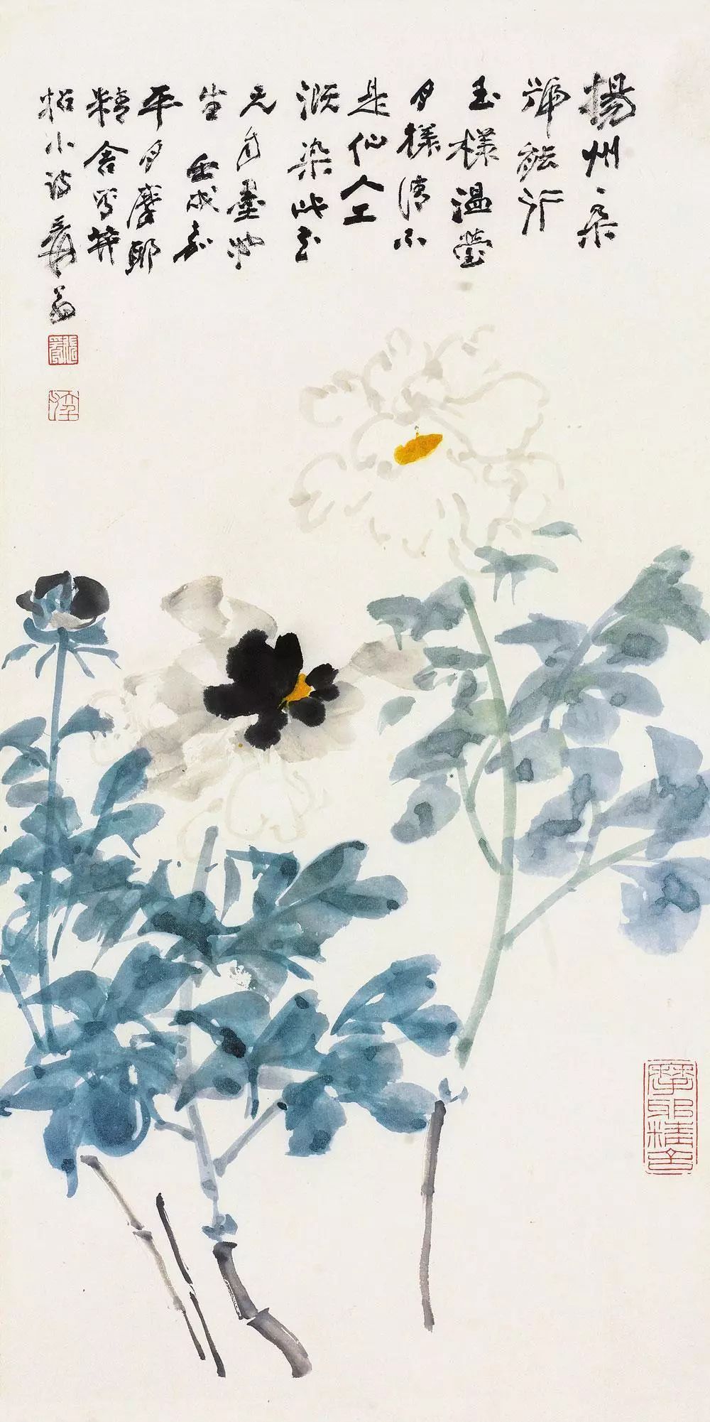 100幅精美写意牡丹画,名家大写意画牡丹作品图片