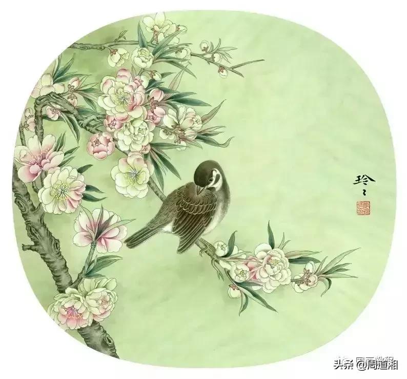 宋人工笔花鸟临摹步骤,工笔花鸟玉兰的画法