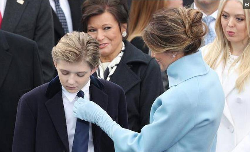 川普小儿子近照,川普的小儿子颜值逆天