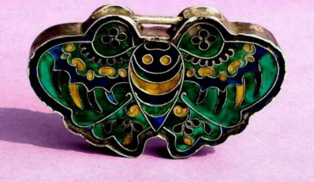 珐琅古法长命锁,最贵的古代银锁