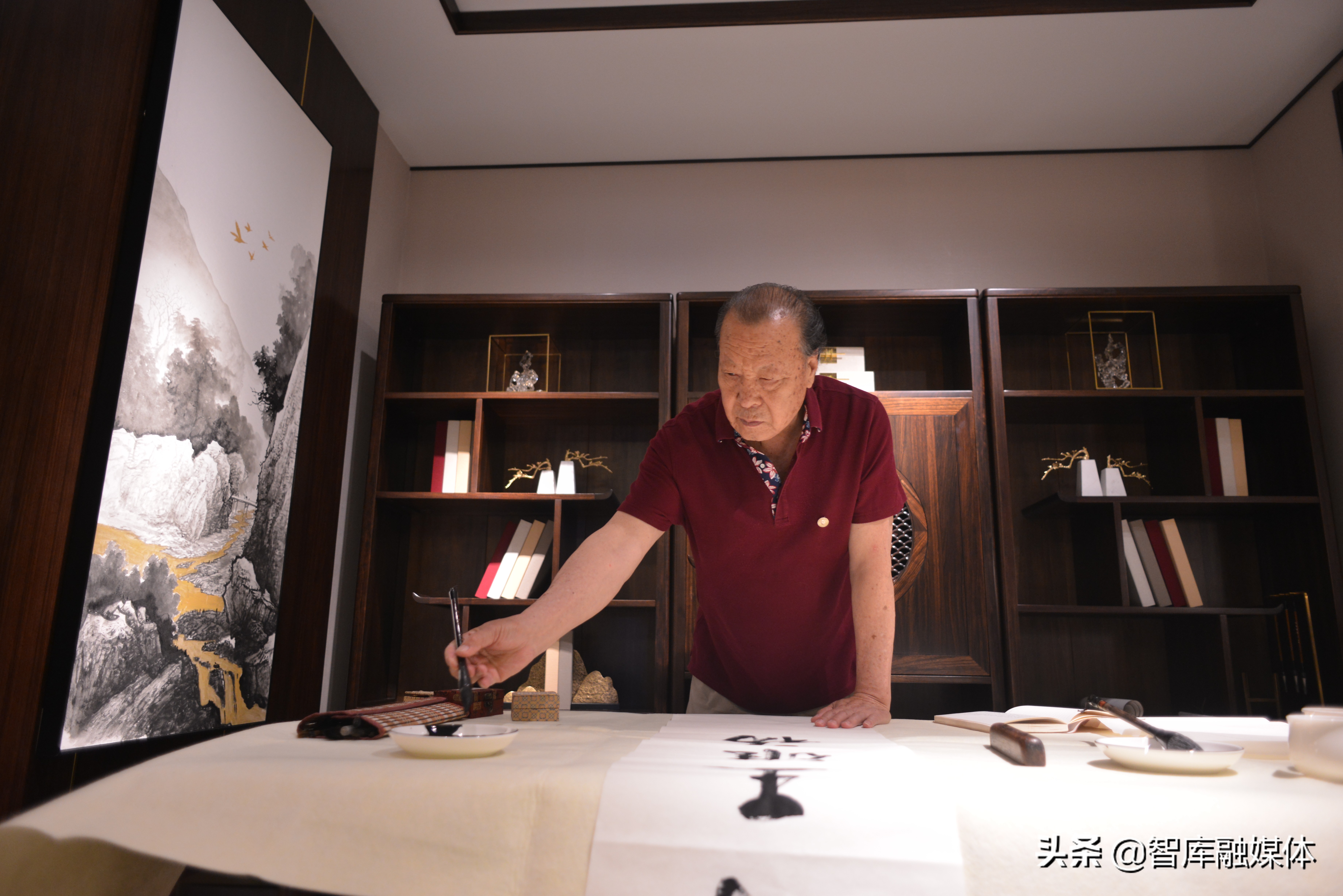 山东建党100周年的书画展,庆祝建党100周年山水书画展