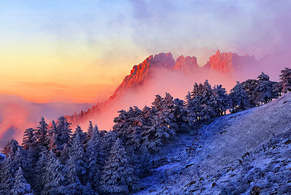 祖国的大好河山东岳泰山,北岳恒山风景区悬空寺