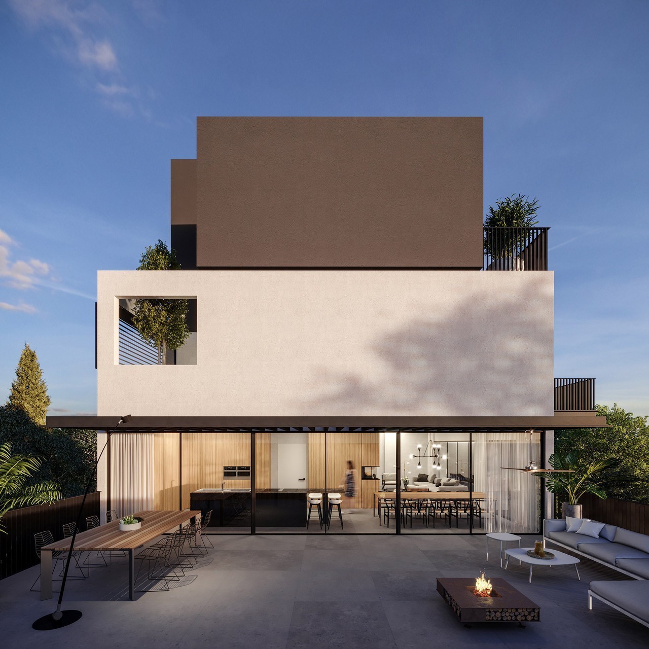 别墅7字型花园设计,12平方别墅露台设计