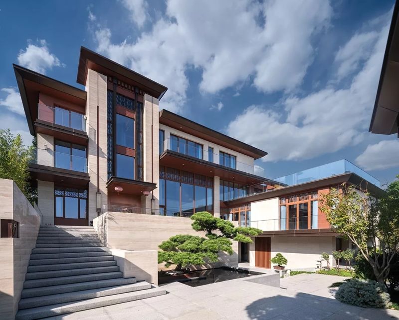 泉州别墅景观平面设计,泉州钢架别墅设计