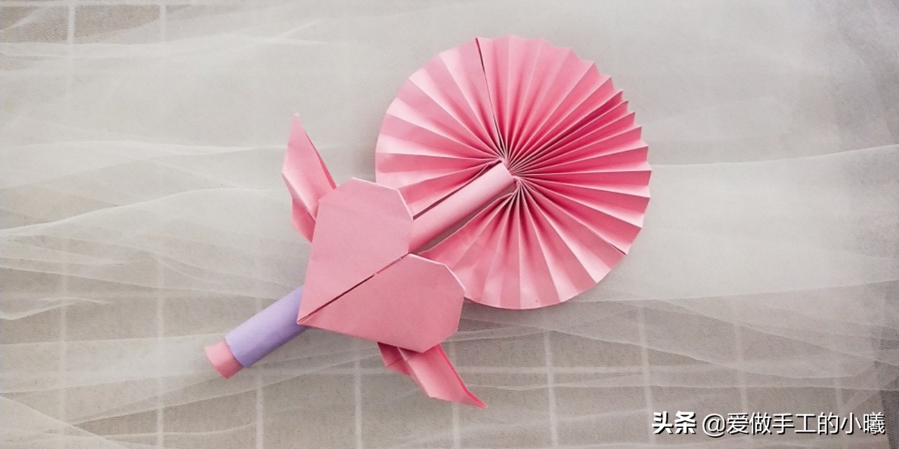 做一个凉快又简单的小扇子,小手工制作夏天小扇子教程