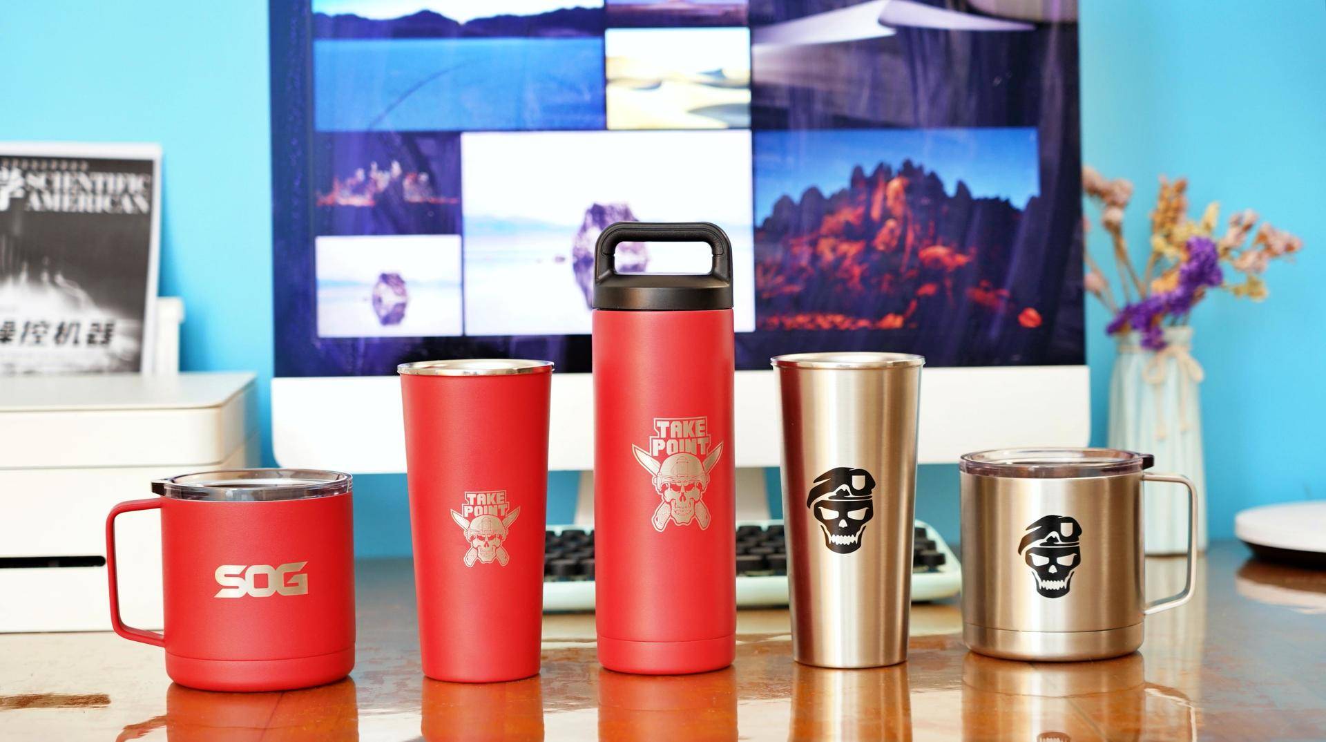 最适合夏天的水杯颜值超高,办公室高端又大气水杯