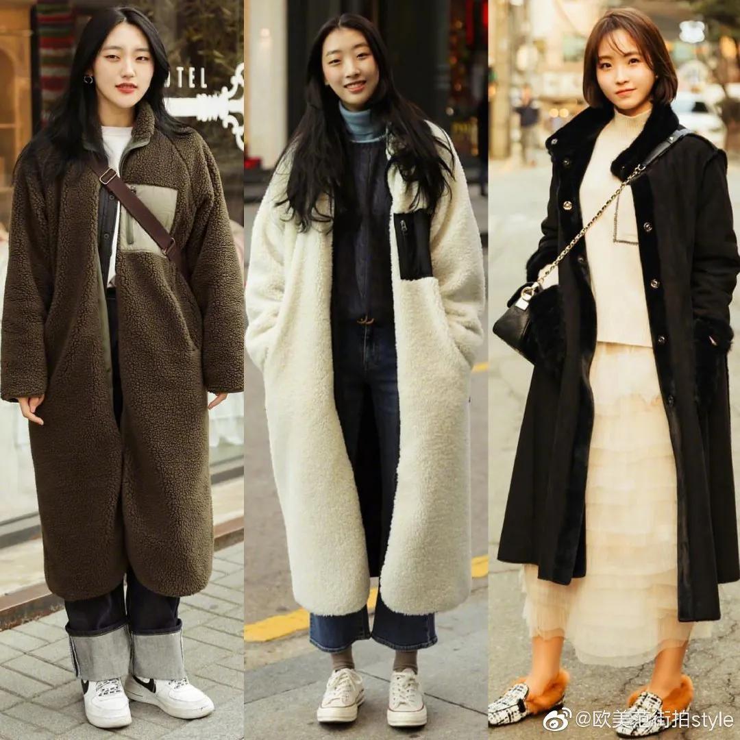 36套韩国女孩秋冬大衣穿搭合集,韩国女生大衣穿搭教程