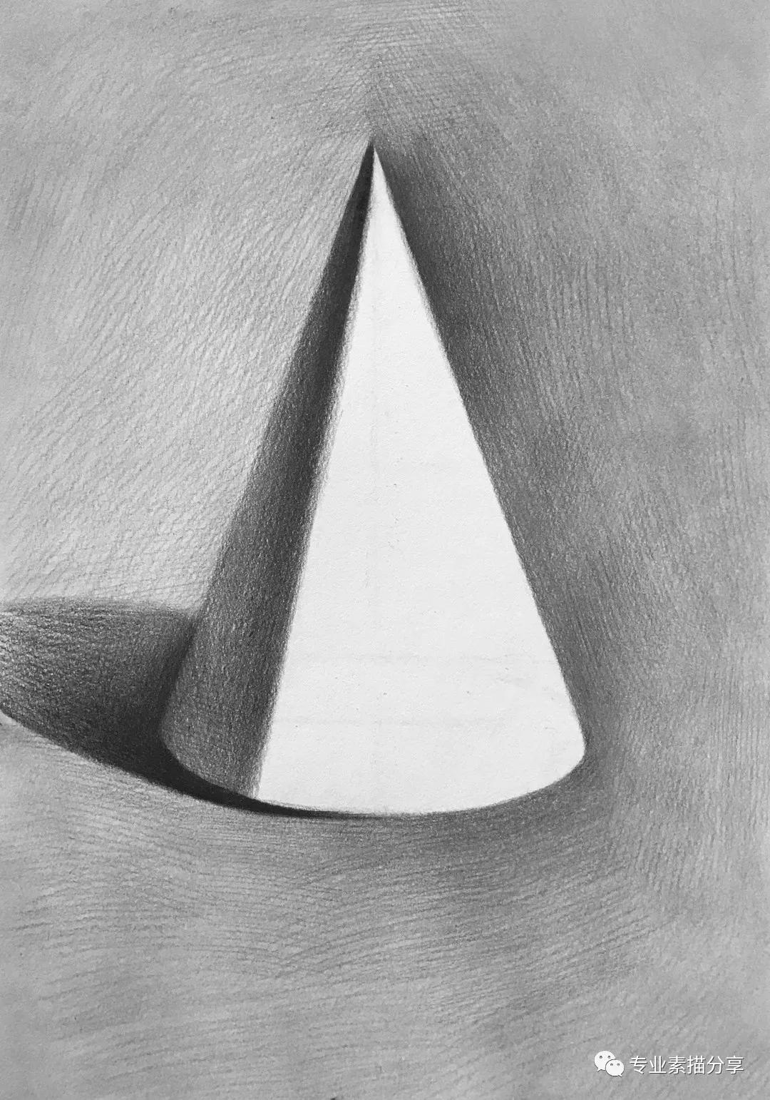 石膏几何体的画法步骤是什么,圆锥石膏几何体