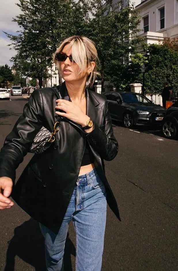 一件皮西装可以有多帅？时髦精们早已给出了答案