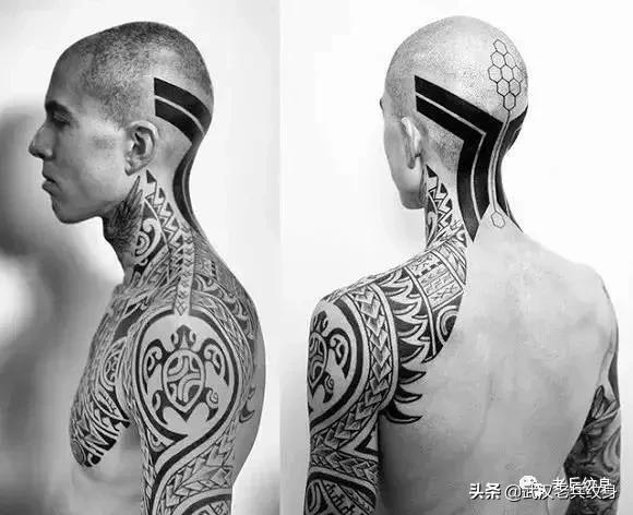 黑臂风格纹身,让人惊叹的纹身