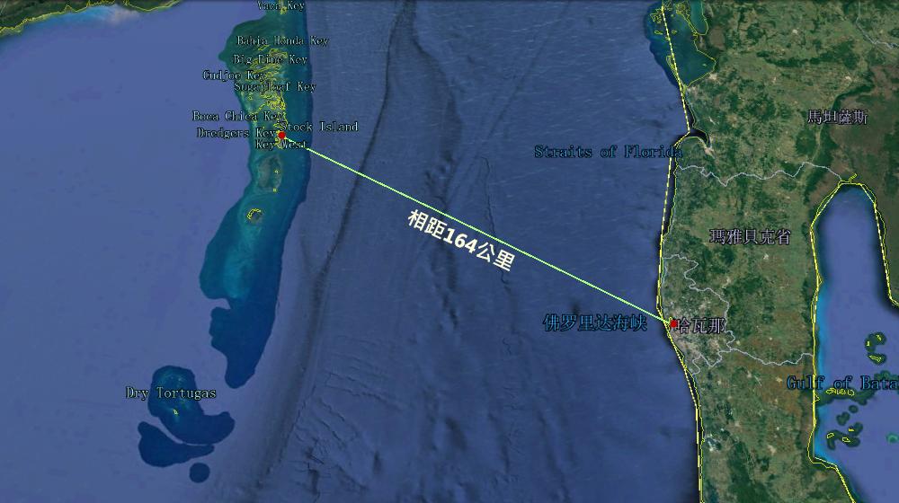 古巴在中国的什么位置,古巴与美国的地理位置图