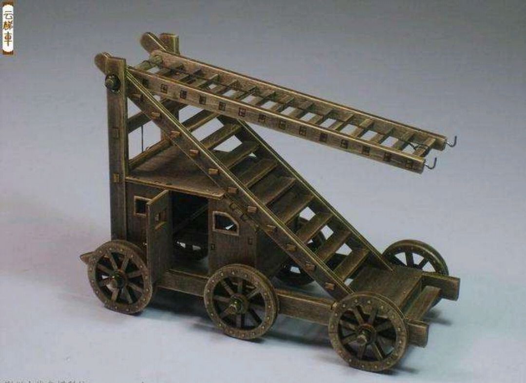 云梯车古代,云梯消防救援车作用