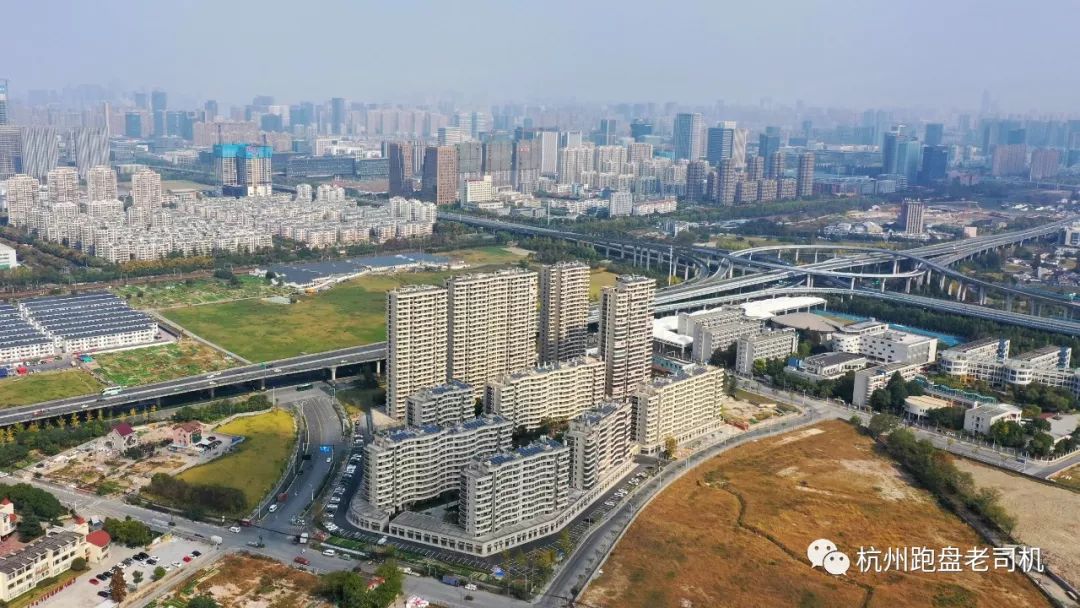 万科城市之光a区航拍,滨江万科城市之光