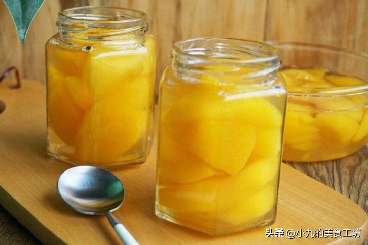 家里黄桃吃不完怎么做黄桃罐头,黄桃罐头黄桃和冰糖的比例是多少