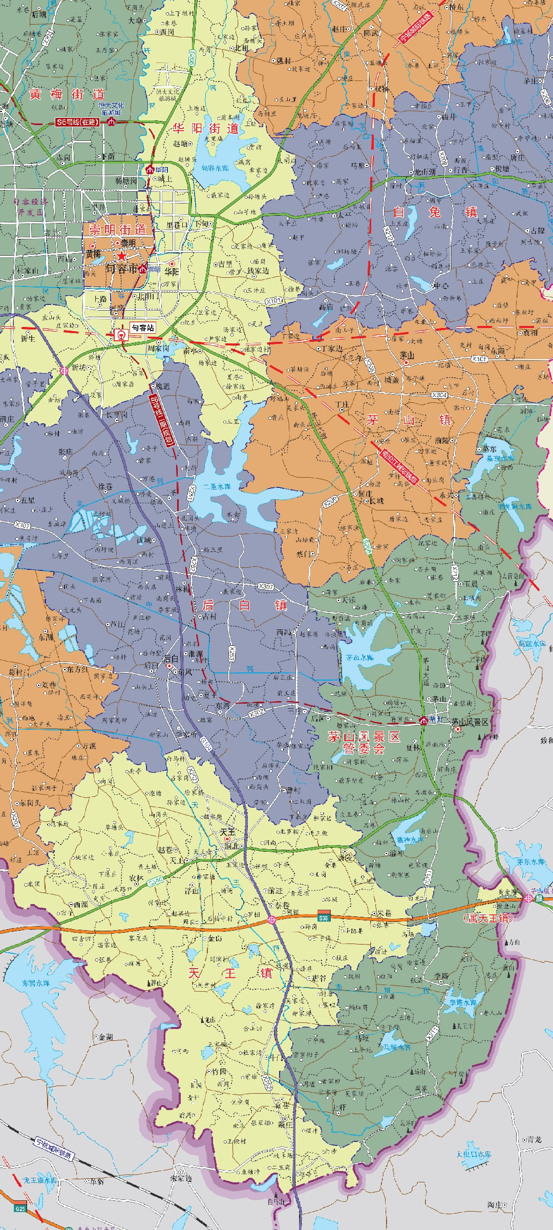 南京与句容交界的地方,句容最新道路规划