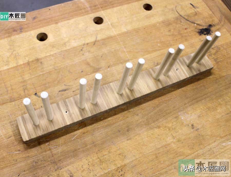 红酒杯倒挂架自制免打孔,高脚杯倒挂架木工制作