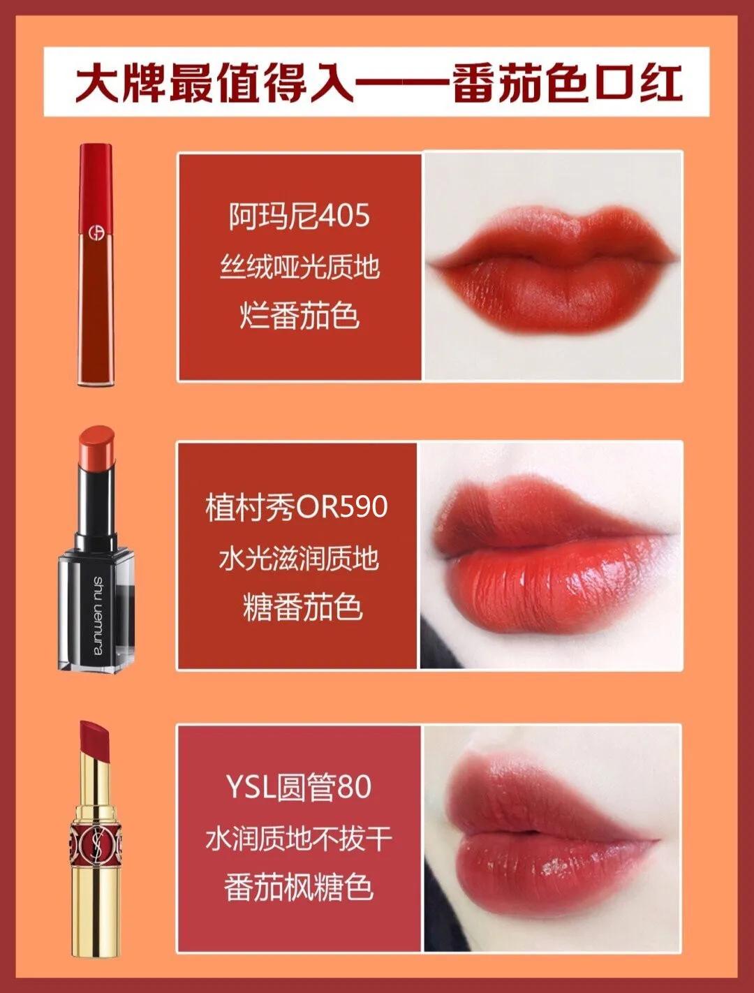 十大口红色号推荐最新,十大口红必备色号大全