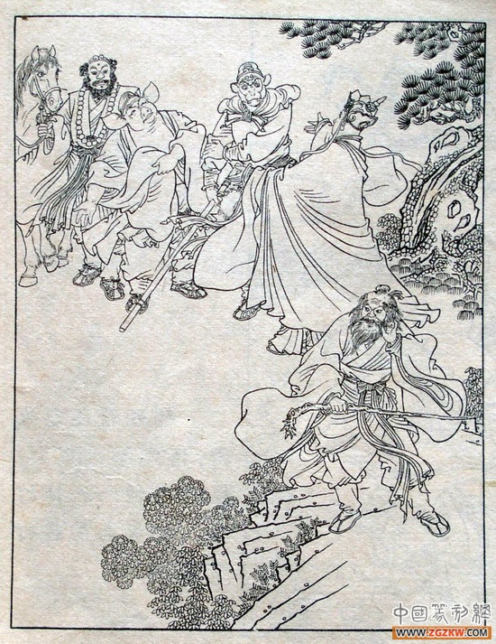 《西游记》之三打白骨精背景图,西游记三打白骨精文字版图文