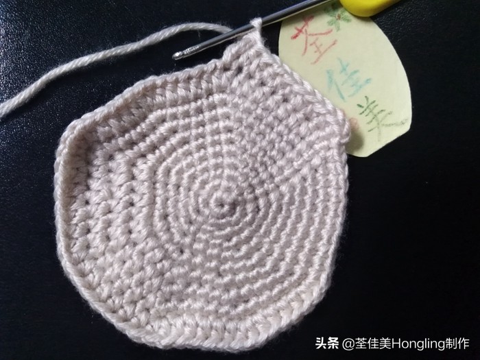 马蹄莲花的钩织教程,马蹄莲宽叶子的钩织教程