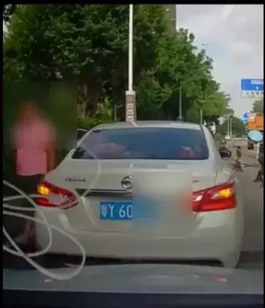 男子逼停威胁后车,被前车恶意逼停解气视频