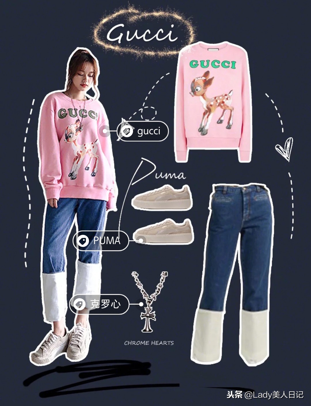 半腰牛仔外套+卫衣简直时髦炸了！网红发型的女孩最好搭，没对手