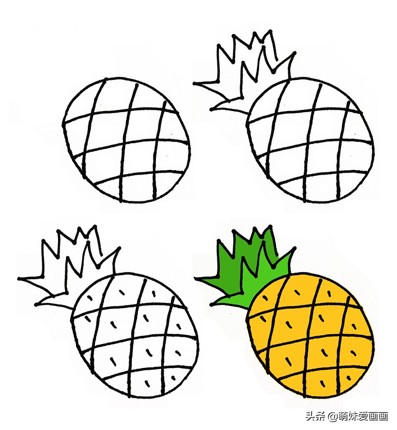 水果及水果种子简笔画,画水果简笔画大全大图