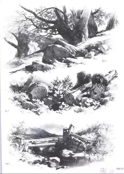 风景速写1000例临摹图高清,炭笔速写风景初学者图片教程