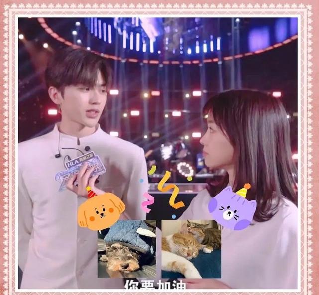 蔡徐坤王冰冰梦幻联动，身高差带来cp感，坤坤的害羞都在细节